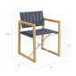 Benton Armchair Blue Smoke fixed