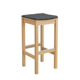 Anthracite Seat Cushion for Teak Barstool