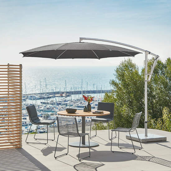 Roma Anthracite Round Parasol Ø 3.00 m