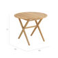 Bowen Table Ø 90 Teak
