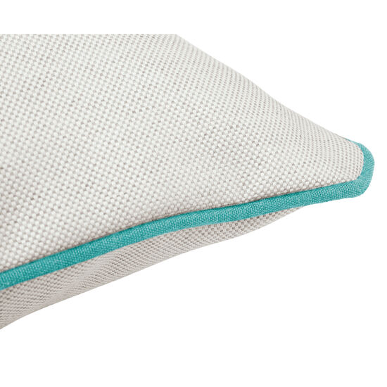 Piped Cushion 50 x 45 Crystal | Bright