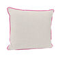 Piped Cushion 50 x 45 Crystal | Happy