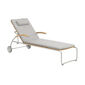 Cushion Bolero Lounger Teak, design “Linum”