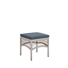 Indigo Cushion Charleston Footstool