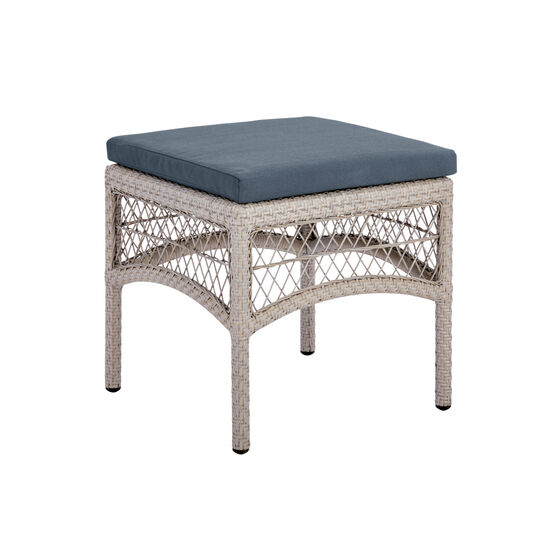 Indigo Cushion Charleston Footstool