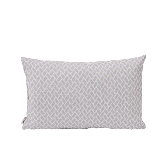 Feather Cushion 45 x 30 Rombo Bleu/White