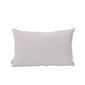 Feather Cushion 45 x 30 Rombo White/Bleu