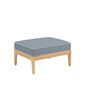 Indigo Cushion for Newhaven Footstool/ piped seam „Linum”