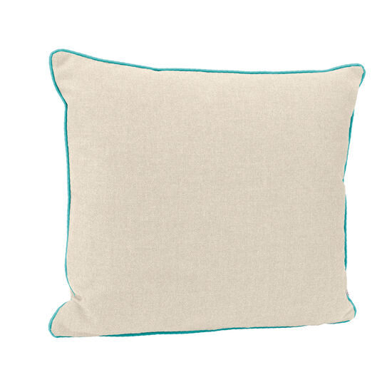 Piped Cushion 50 x 45 Linum | Bright