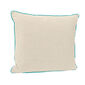 Piped Cushion 50 x 45 Linum | Bright