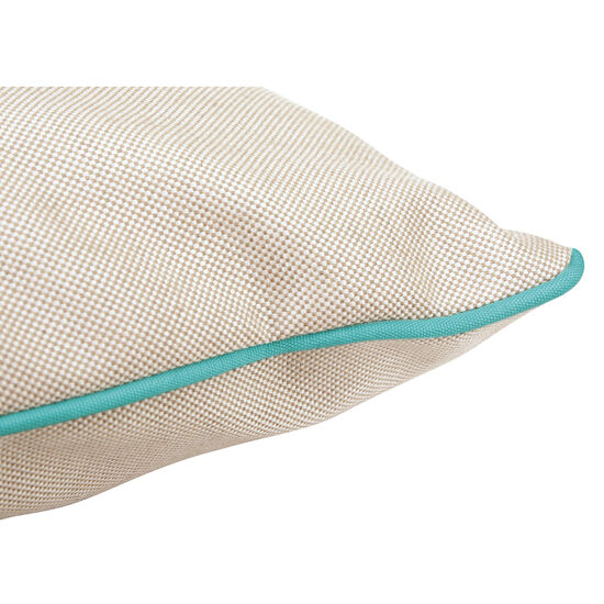 Piped Cushion 50 x 45 Linum | Bright