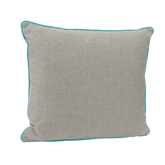 Piped Cushion 50 x 45 Stone | Bright