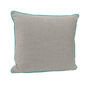 Piped Cushion 50 x 45 Stone | Bright