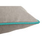 Piped Cushion 50 x 45 Stone | Bright
