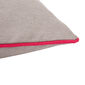 Piped Cushion 50 x 45 Stone | Happy