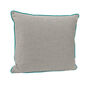 Piped Cushion 50 x 45 Stone | Peaceful