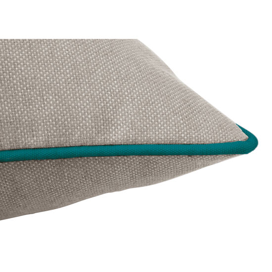 Piped Cushion 50 x 45 Stone | Peaceful