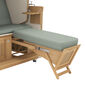 High Footrest Cushion for Strandkorb design "Mineral"