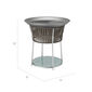 Temper Side Table Glass Brown