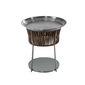 Temper Side Table Glass Brown