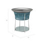 Temper Side Table Glass Teal