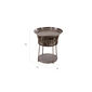 Temper Side Table Ceramic Brown