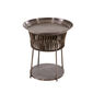 Temper Side Table Ceramic Brown