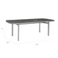 Temper Table Anodised 220 x 100 with ceramic top