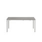 Portland Extending Table Anodised 165-225 x 90 with HPL top Shade