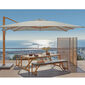 Positano Parasol 3.50 x 3.50 m square, Silver Grey