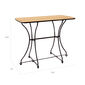 Fontenay Bar Table 140 x 70, foldable, Teak