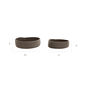 Temper Set of Bowls Brown, 2 pieces
