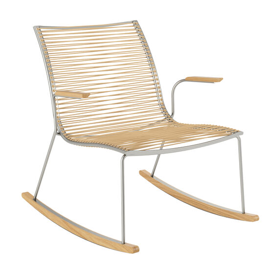 Stainless steel shop rocking chair
