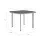 Temper Table Anodised 100 x 100 with ceramic top