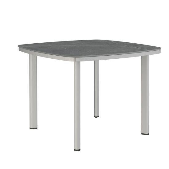 Temper Table Anodised 100 x 100 with ceramic top