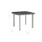 Temper Table Anodised 100 x 100 with ceramic top
