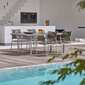 Temper Table Anodised 220 x 100 with glass top