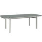 Temper Table Anodised 220 x 100 with glass top