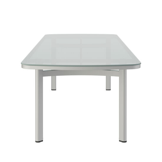 Temper Table Anodised 280 x 100 with glass top