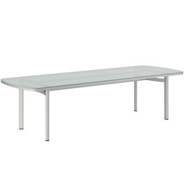 Temper Table Anodised 280 x 100 with glass top