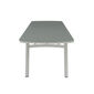 Temper Table Anodised 280 x 100 with glass top