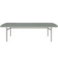 Temper Table Anodised 280 x 100 with glass top