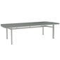 Temper Table Anodised 280 x 100 with glass top