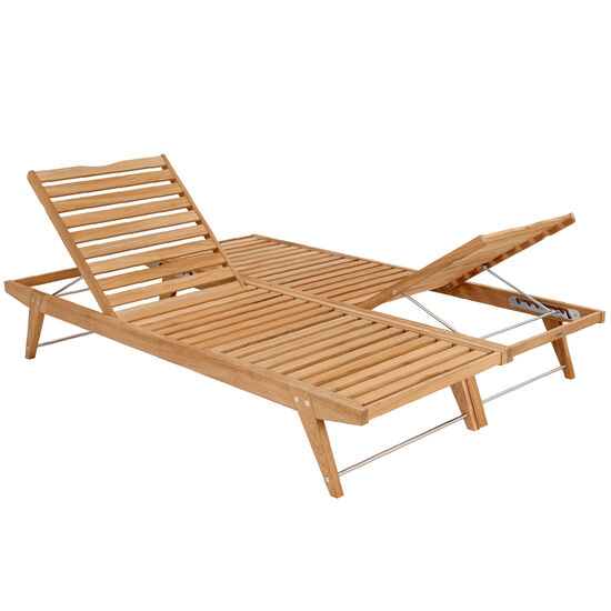 Doppia Lounger Set Teak