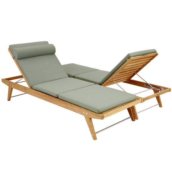 Doppia Lounger Set Teak