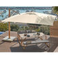 Positano Parasol 3.50 x 3.50 m square, Ivory