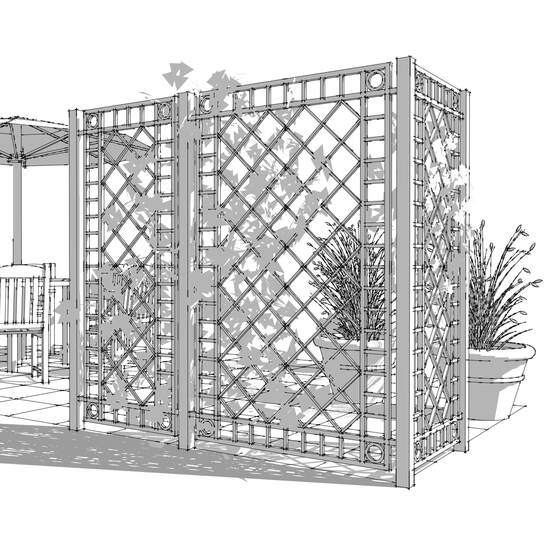 Orangery Trellis, Narrow