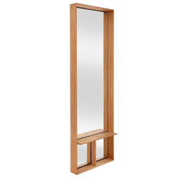 Fascino Mirror with teak frame, Vertical wide