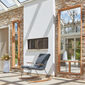Fascino Mirror with teak frame, Vertical narrow
