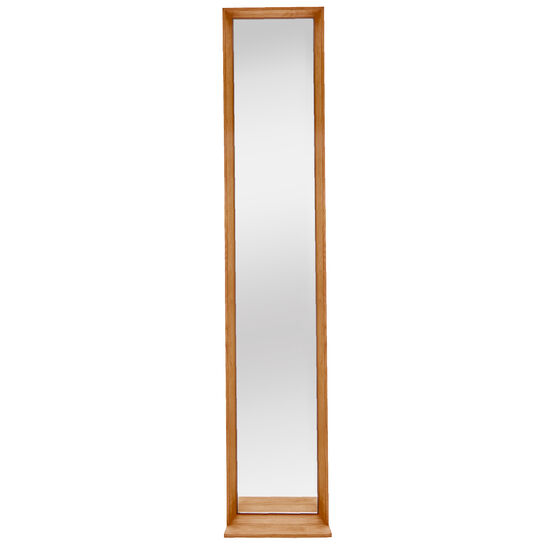 Fascino Mirror with teak frame, Vertical narrow